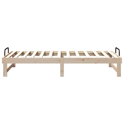 Bed Frame Brown 90 x 200 cm Solid Pine Wood