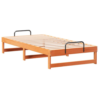 Bed Frame Brown 90 x 200 cm Solid Pine Wood