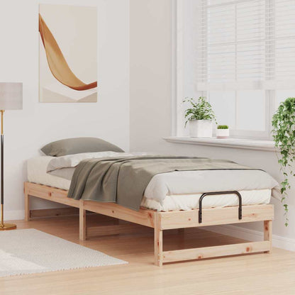 Bed Frame Brown 80 x 200 cm Solid Pine Wood