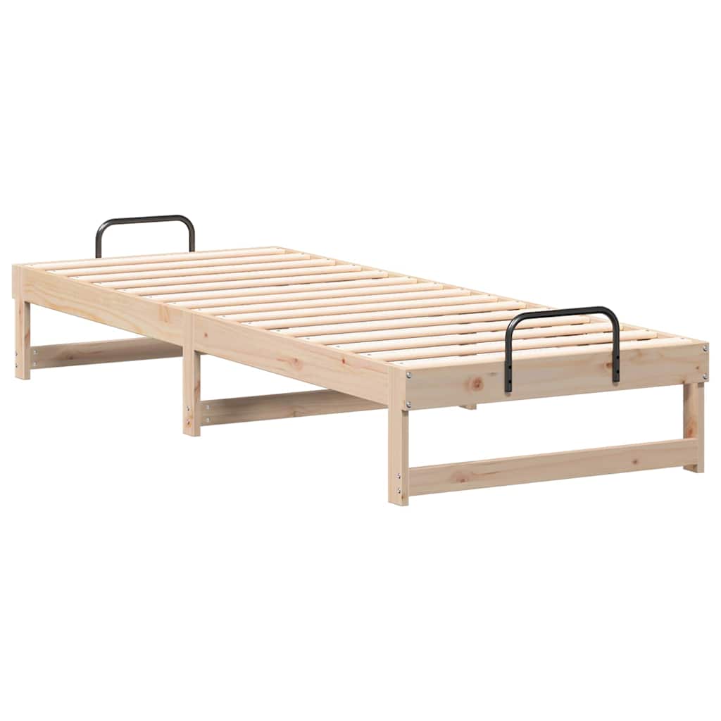 Bed Frame Brown 80 x 200 cm Solid Pine Wood