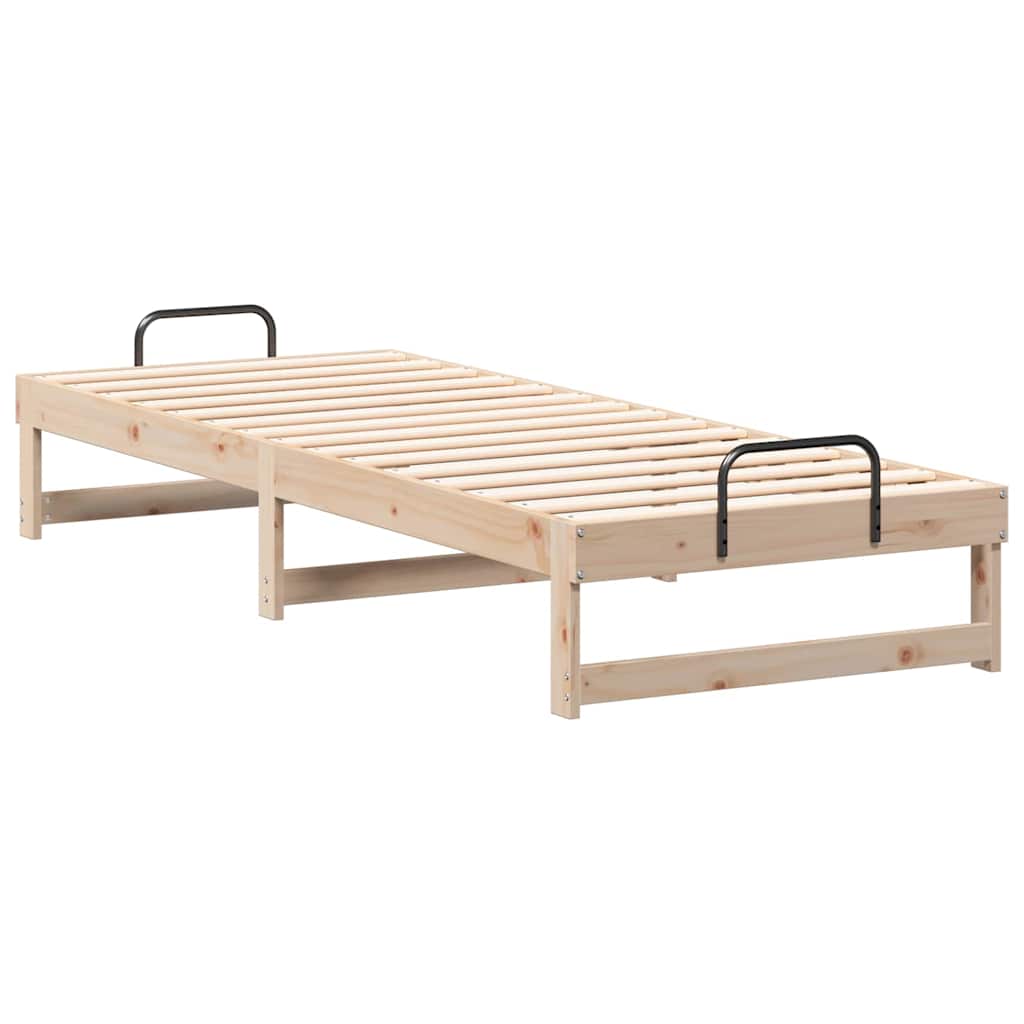 Bed Frame Brown 80 x 200 cm Solid Pine Wood