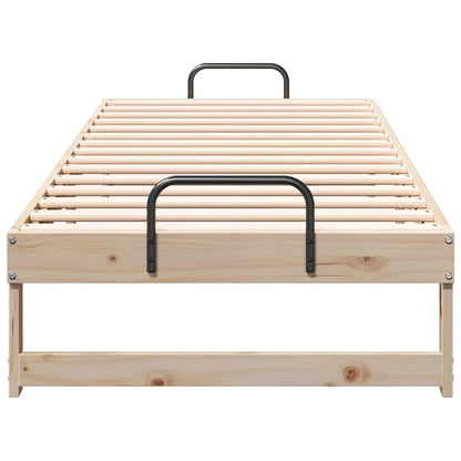 Bed Frame Brown 80 x 200 cm Solid Pine Wood