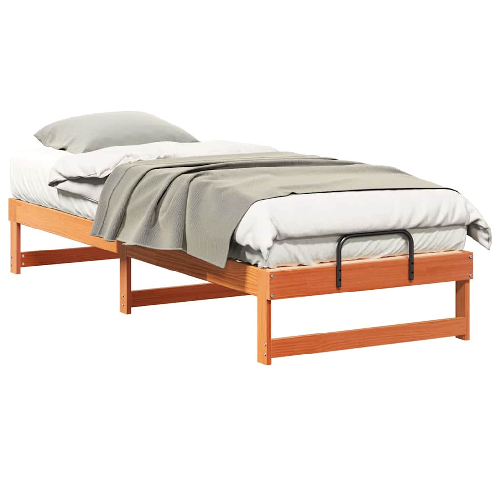 Bed Frame Brown 80 x 200 cm Solid Pine Wood
