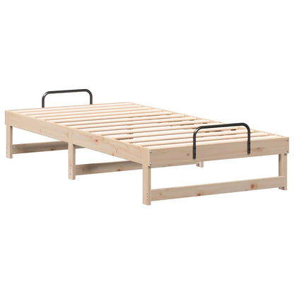 Bed Frame Brown 90 x 190 cm Solid Pine Wood