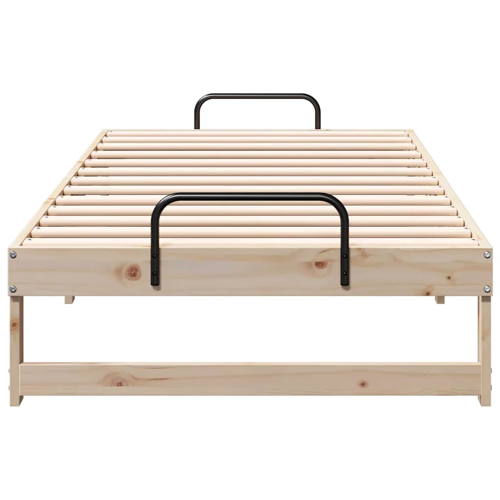 Bed Frame Brown 90 x 190 cm Solid Pine Wood