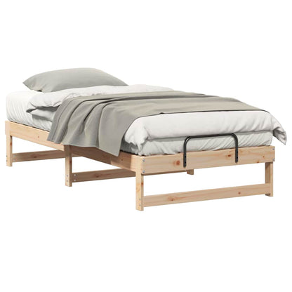 Bed Frame Brown 90 x 190 cm Solid Pine Wood
