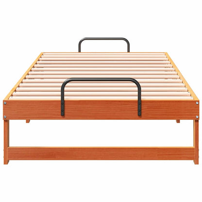Bed Frame Brown 90 x 190 cm Solid Pine Wood