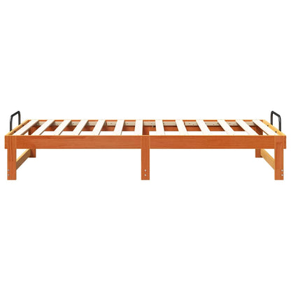 Bed Frame Brown 75 x 190 cm Solid Pine Wood