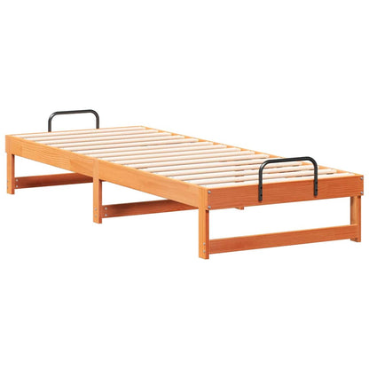 Bed Frame Brown 80 x 210 cm Solid Pine Wood