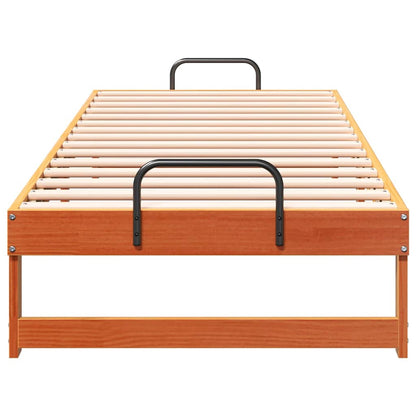 Bed Frame Brown 80 x 210 cm Solid Pine Wood