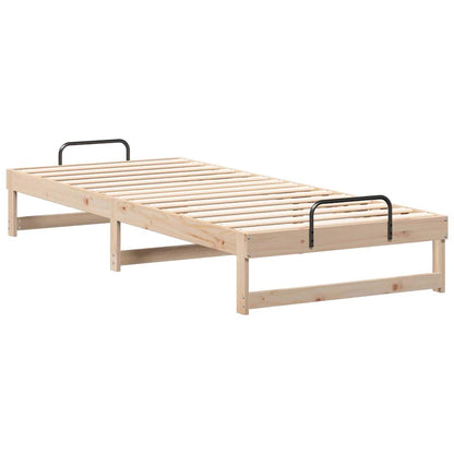 Bed Frame Brown 90 x 220 cm Solid Pine Wood