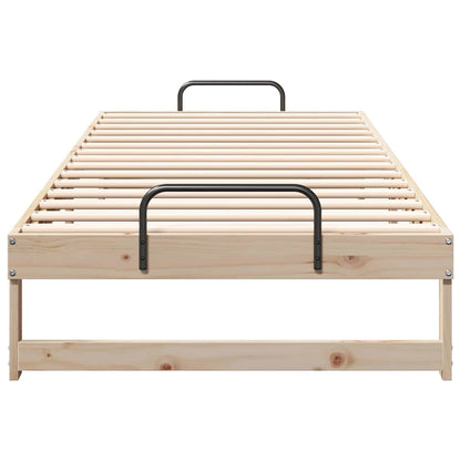 Bed Frame Brown 90 x 220 cm Solid Pine Wood