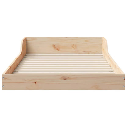 Bed Frame Brown 80 x 210 cm Solid Pine Wood