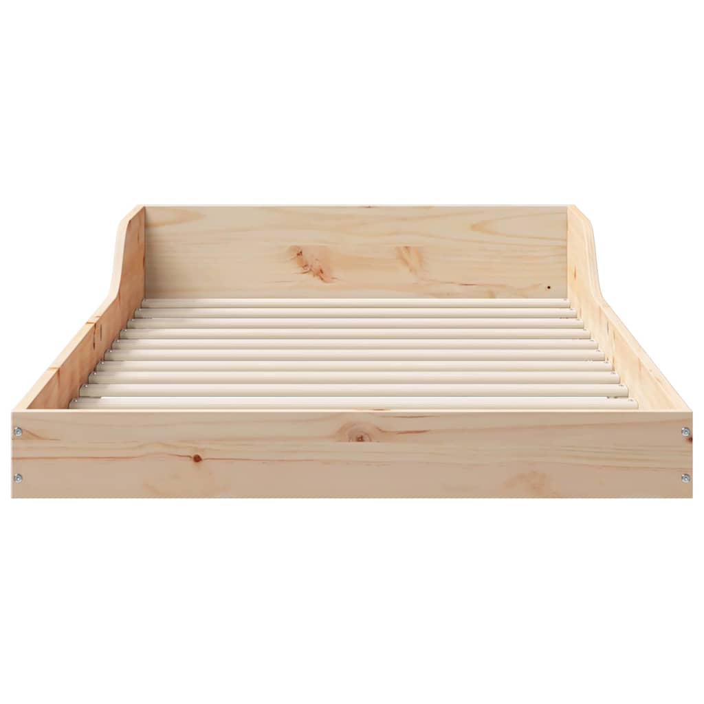Bed Frame Brown 90 x 210 cm Solid Pine Wood