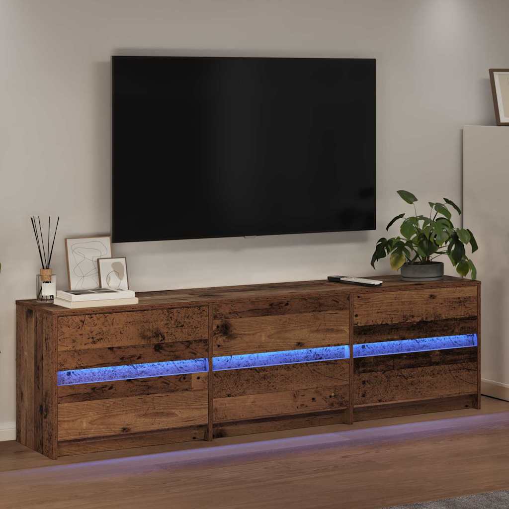TV Cabinet Old Wood 180 x 34 x 50 cm Engineered Wood