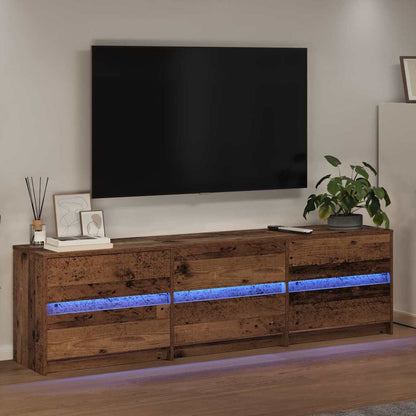 TV Cabinet Old Wood 180 x 34 x 50 cm Engineered Wood