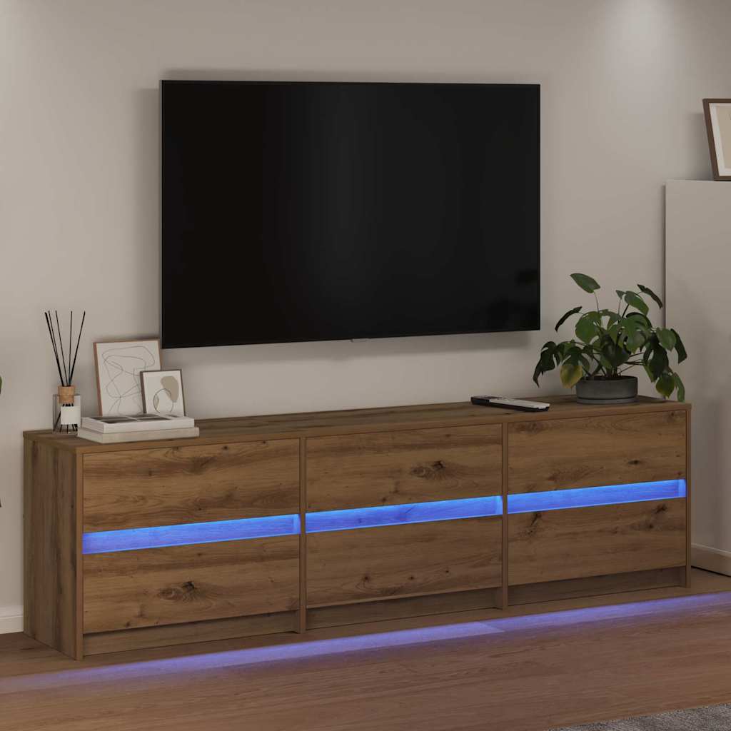 TV Cabinet Artisan Oak 181 x 34 x 50 cm Engineered Wood