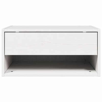 Bedside Table 2 pcs White 50 x 32.5 x 24 cm Solid pine wood