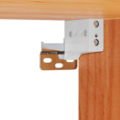 Bedside Table 2 pcs Wax brown 50 x 32.5 x 24 cm Solid pine wood