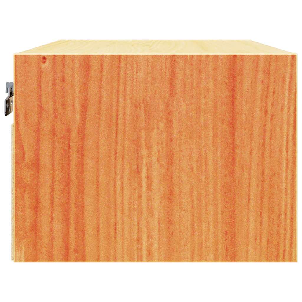 Bedside Table 2 pcs Wax brown 50 x 32.5 x 24 cm Solid pine wood