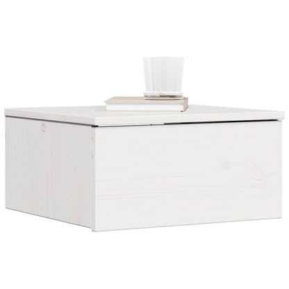 Bedside Table 2 pcs White 37 x 35 x 18.5 cm Solid pine wood