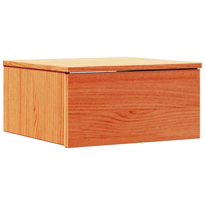 Bedside Table 2 pcs Wax brown 37 x 35 x 18.5 cm Solid pine wood