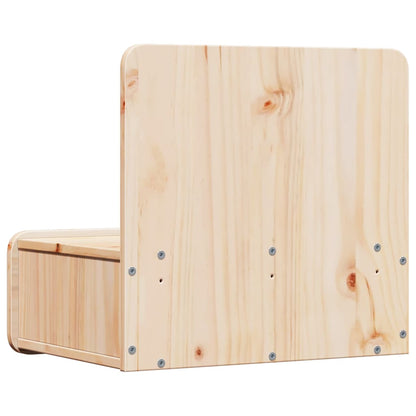 Bedside Table Brown 44 x 32.5 x 40 cm Solid pine wood