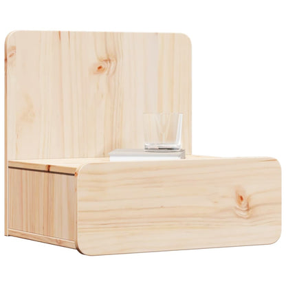 Bedside Table Brown 44 x 32.5 x 40 cm Solid pine wood