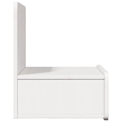 Bedside Table 2 pcs White 44 x 32.5 x 40 cm Solid pine wood