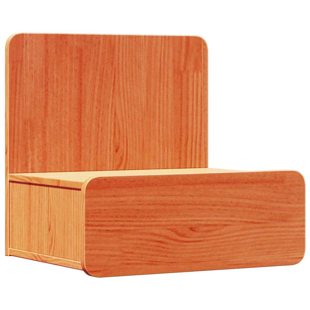Bedside Table 2 pcs Wax brown 44 x 32.5 x 40 cm Solid pine wood