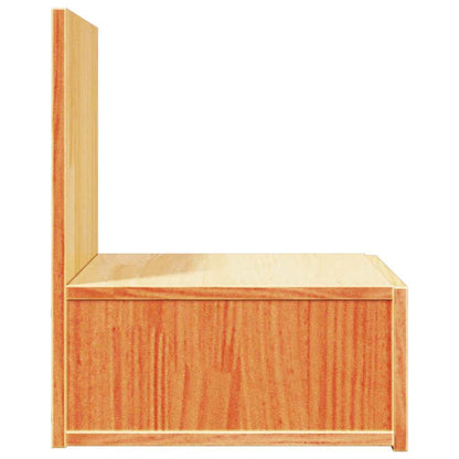 Bedside Table Wax brown 42 x 32.5 x 40 cm Solid pine wood
