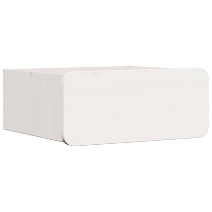 Bedside Table 2 pcs White 39 x 34 x 16.5 cm Solid pine wood