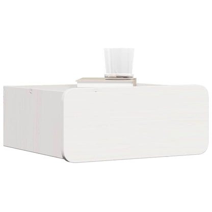 Bedside Table 2 pcs White 39 x 34 x 16.5 cm Solid pine wood