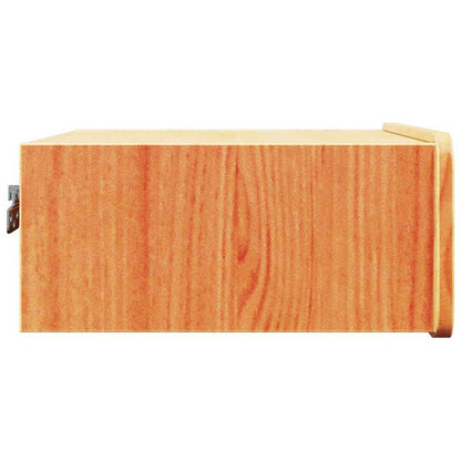 Bedside Table 2 pcs Wax brown 39 x 34 x 16.5 cm Solid pine wood