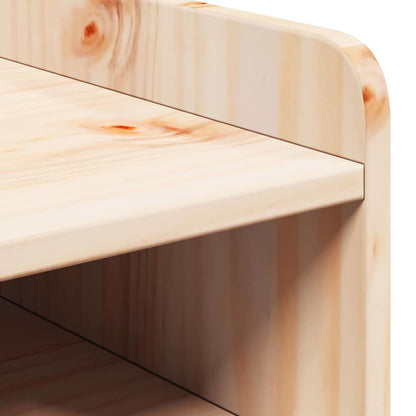 Bedside Table 2 pcs Brown 38 x 36 x 29.5 cm Solid pine wood