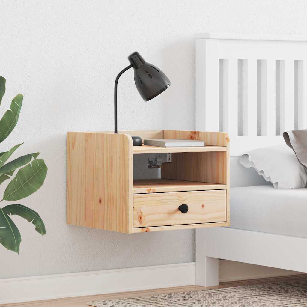 Bedside Table 2 pcs Brown 38 x 36 x 29.5 cm Solid pine wood