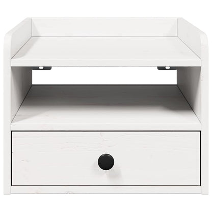 Bedside Table 2 pcs White 38 x 36 x 29.5 cm Solid pine wood