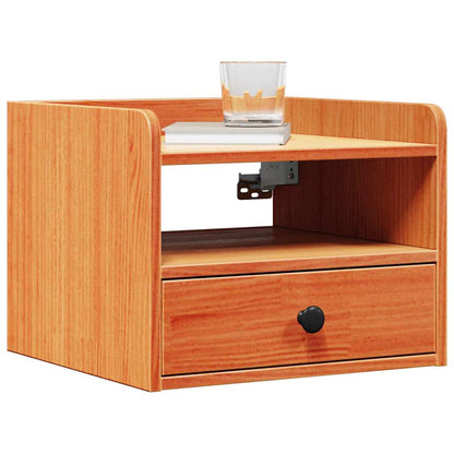 Bedside Table Wax brown 38 x 36 x 29.5 cm Solid pine wood