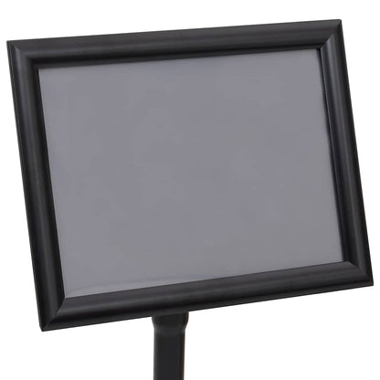 Poster Stands 2 pcs Black 32.5x 24 x 78 cm Aluminium alloy
