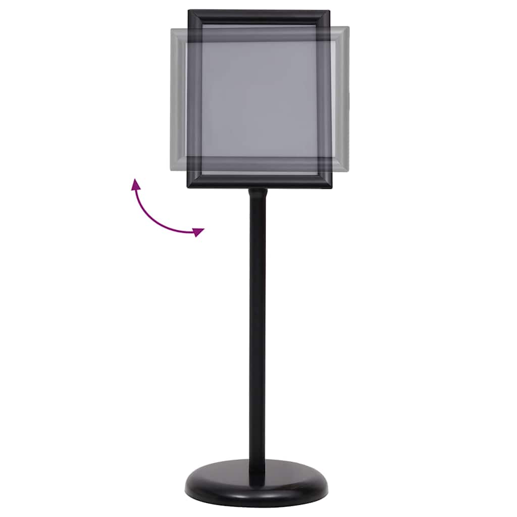 Poster Stands 2 pcs Black 32.5x 24 x 78 cm Aluminium alloy