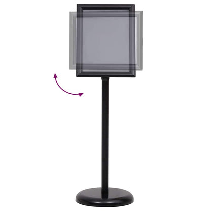 Poster Stands 2 pcs Black 32.5x 24 x 78 cm Aluminium alloy