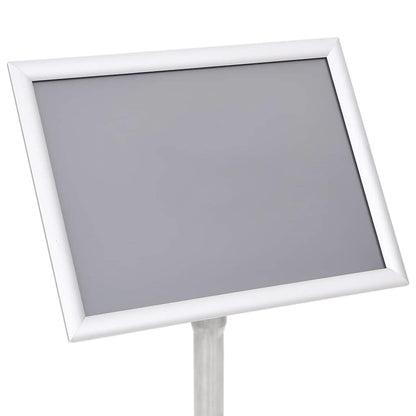 Poster Stands 2 pcs Silver 32.5x 24 x 78 cm Aluminium alloy