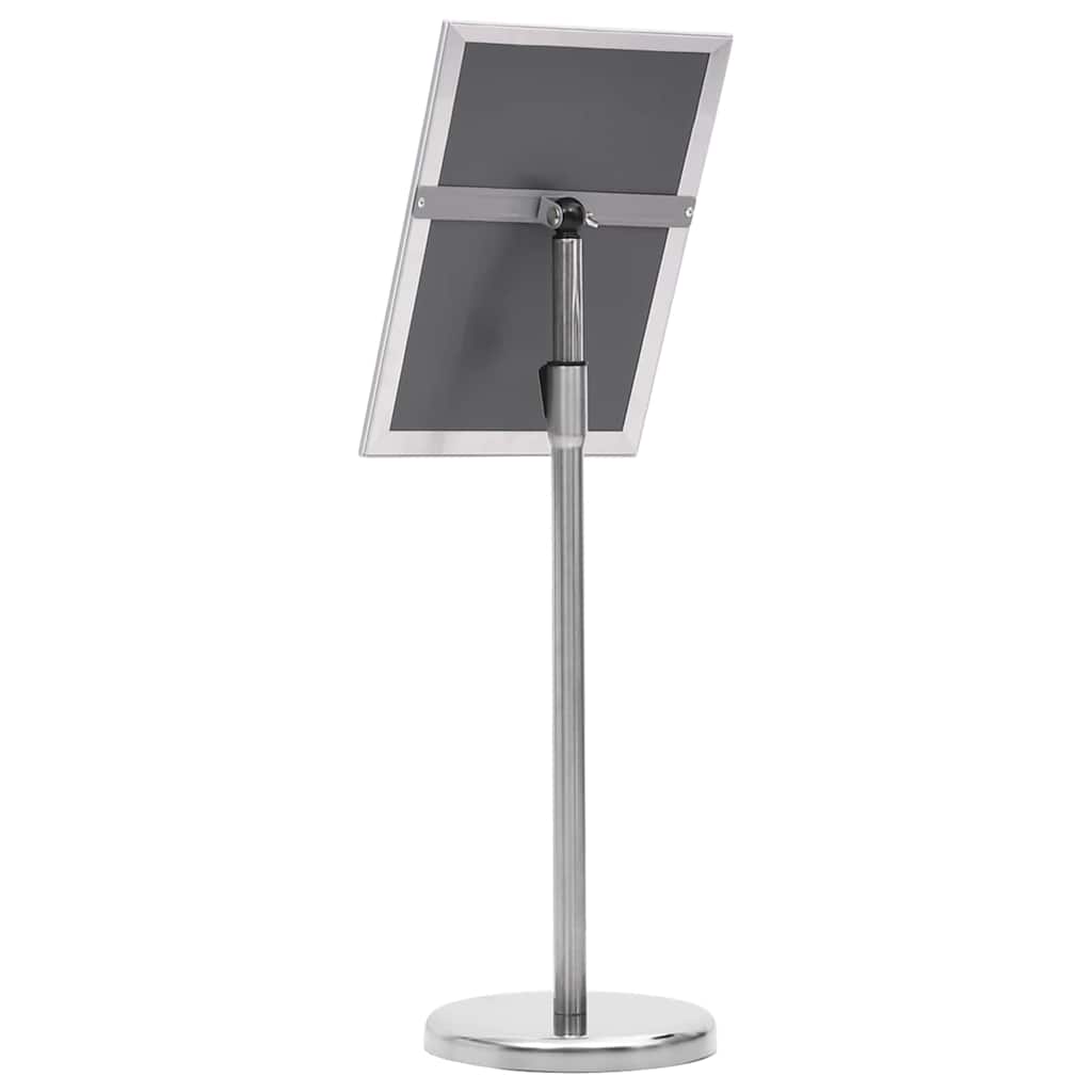 Poster Stands 2 pcs Silver 32.5x 24 x 78 cm Aluminium alloy