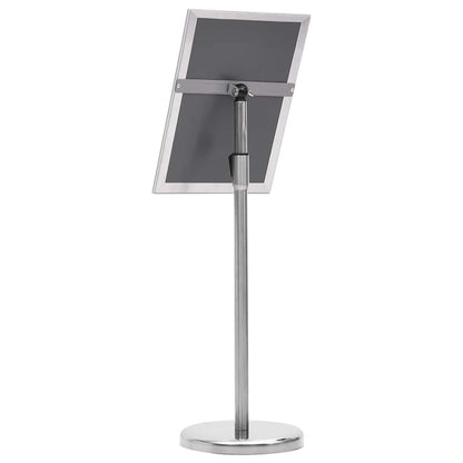 Poster Stands 2 pcs Silver 32.5x 24 x 78 cm Aluminium alloy