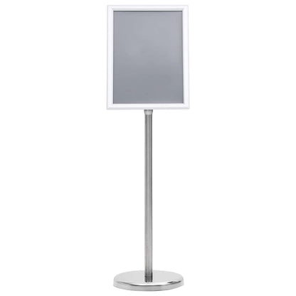 Poster Stands 2 pcs Silver 32.5x 24 x 78 cm Aluminium alloy