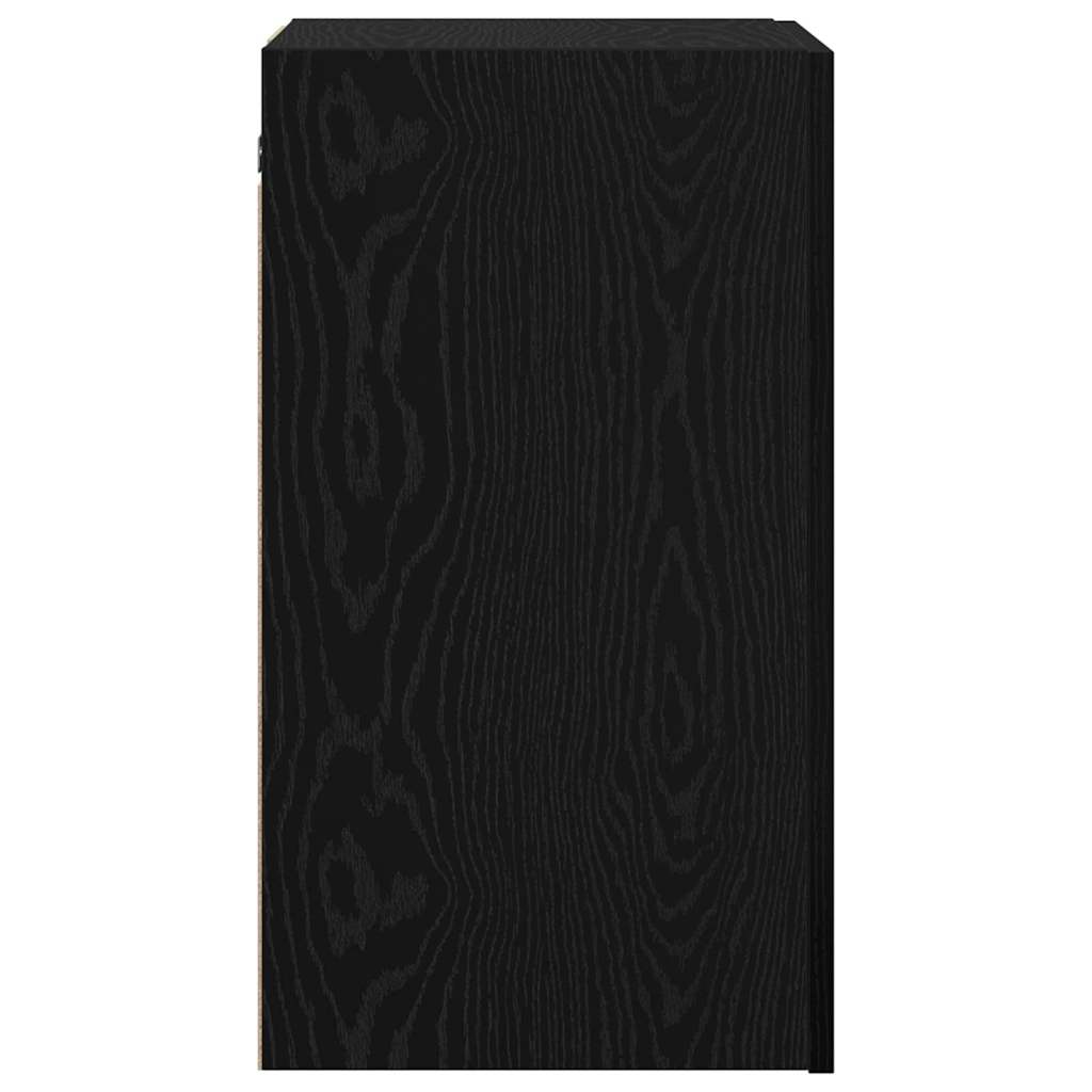 Wall TV Cabinet Black Oak 30.5 x 30 x 60 cm Engineered Wood