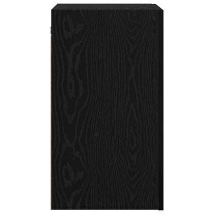 Wall TV Cabinet Black Oak 30.5 x 30 x 60 cm Engineered Wood