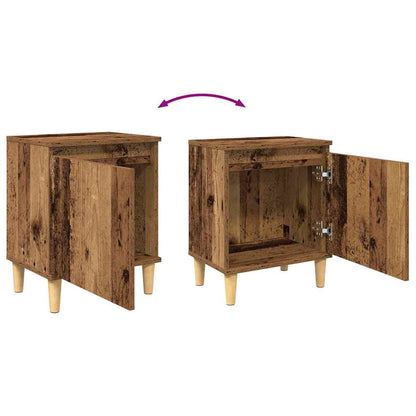 Bedside Cabinet Old wood 40 x 30 x 50 cm Engineered wood