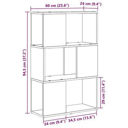 TV Cabinet Set Black 60 x 24 x 94.5 cm Engineered Wood