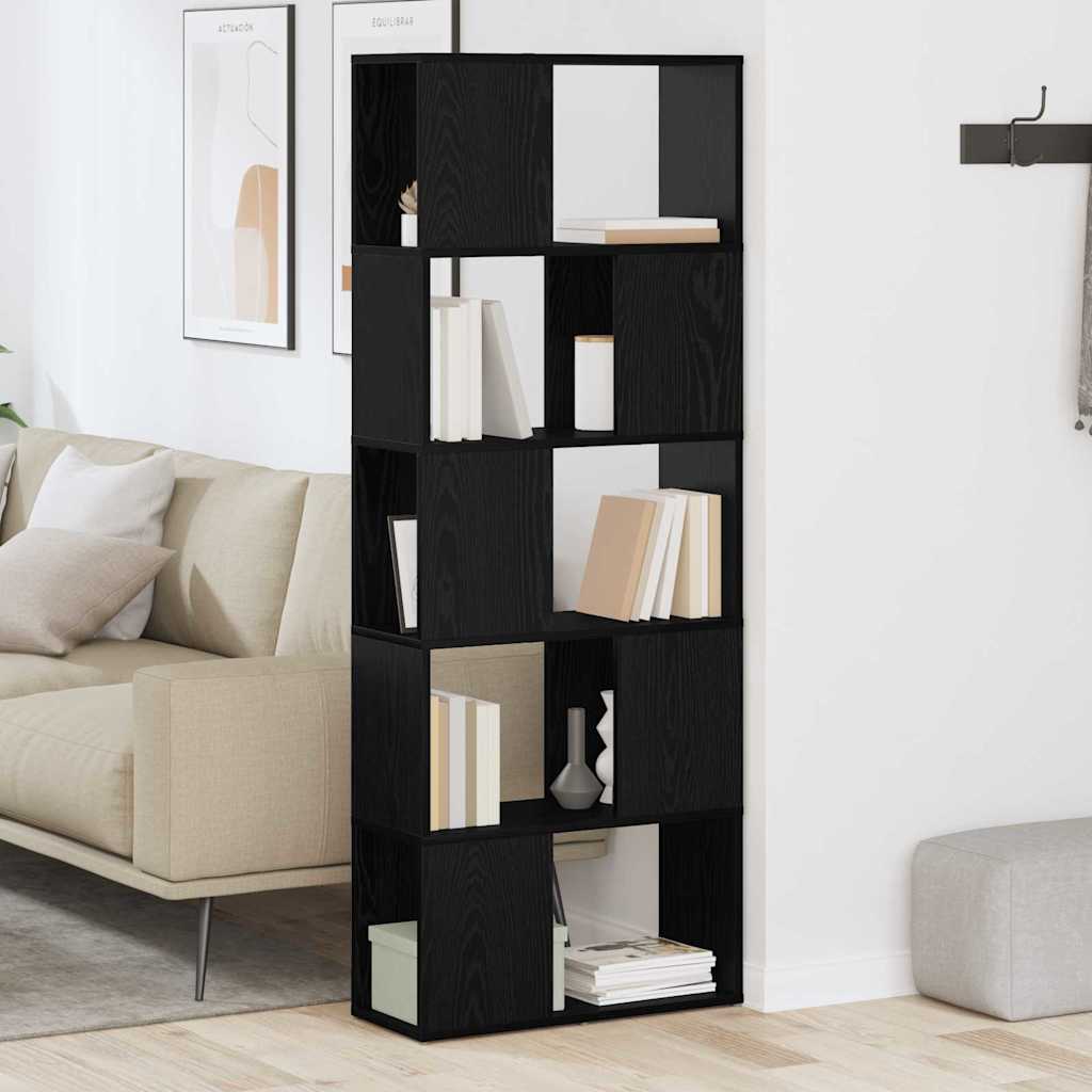 TV Cabinet Set Black 60 x 24 x 156 cm Engineered Wood